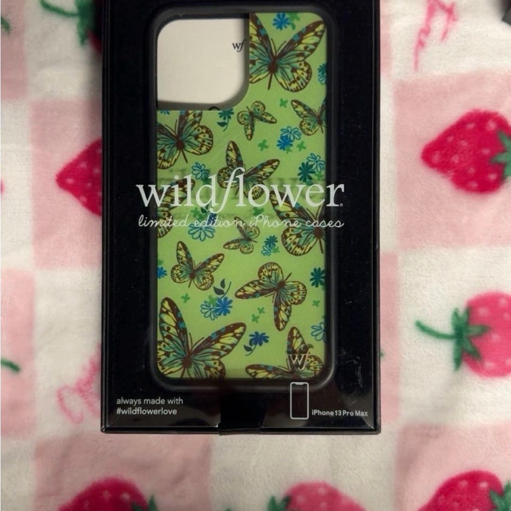 Wildflowers Vibrant Butterfly iPhone 13 Pro Max Case